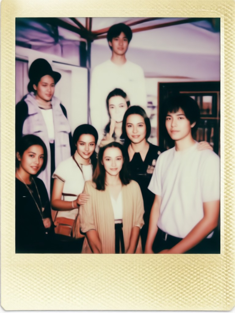 Polaroid effect on a street photo