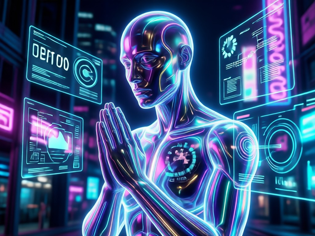 AI creating a guided meditation script