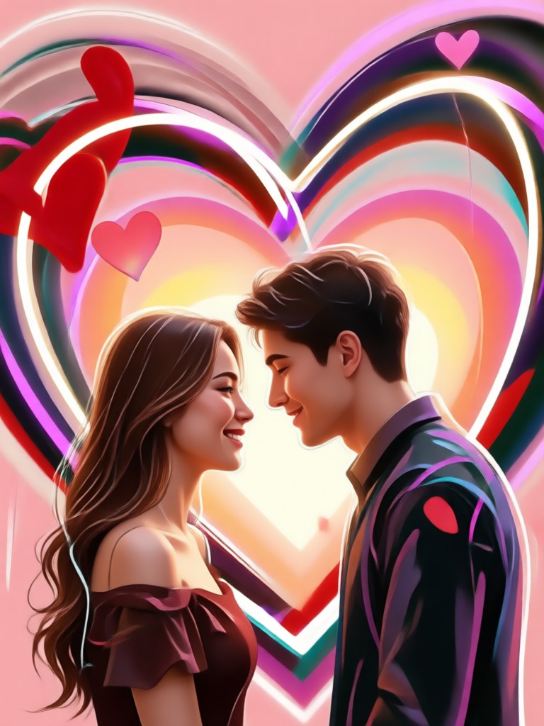 Presentación de diapositivas de San Valentín con estilo de ilustración animada