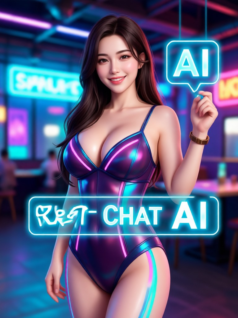 Mysterious and enigmatic AI character concept