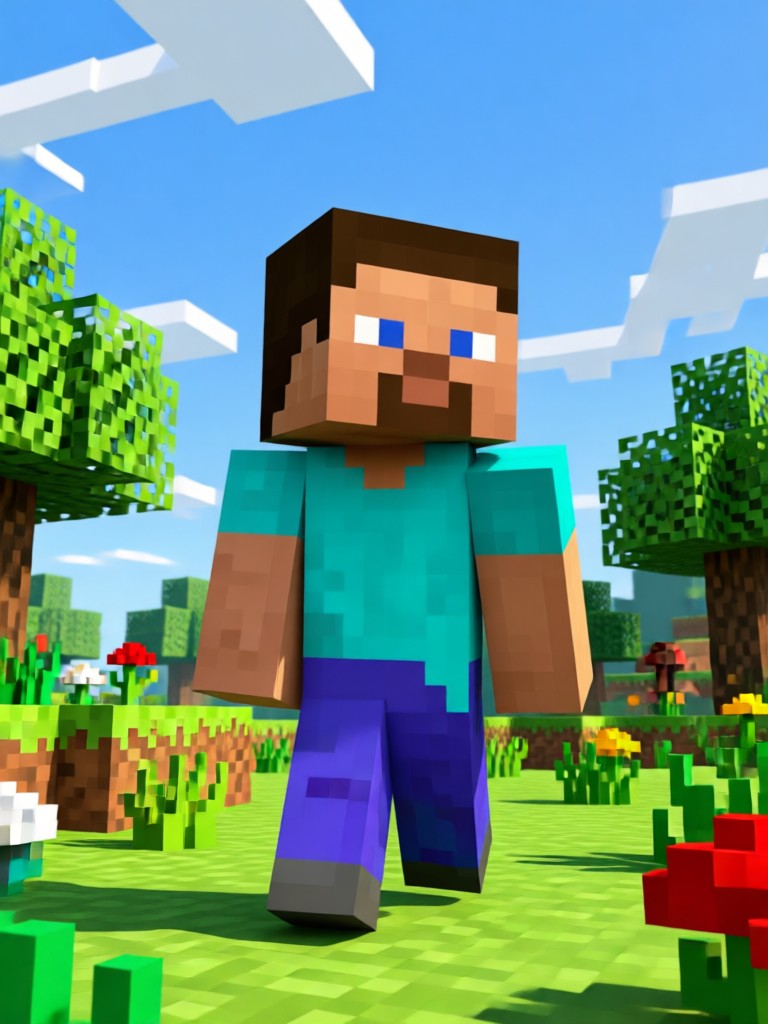 AI generated anime style Minecraft skin