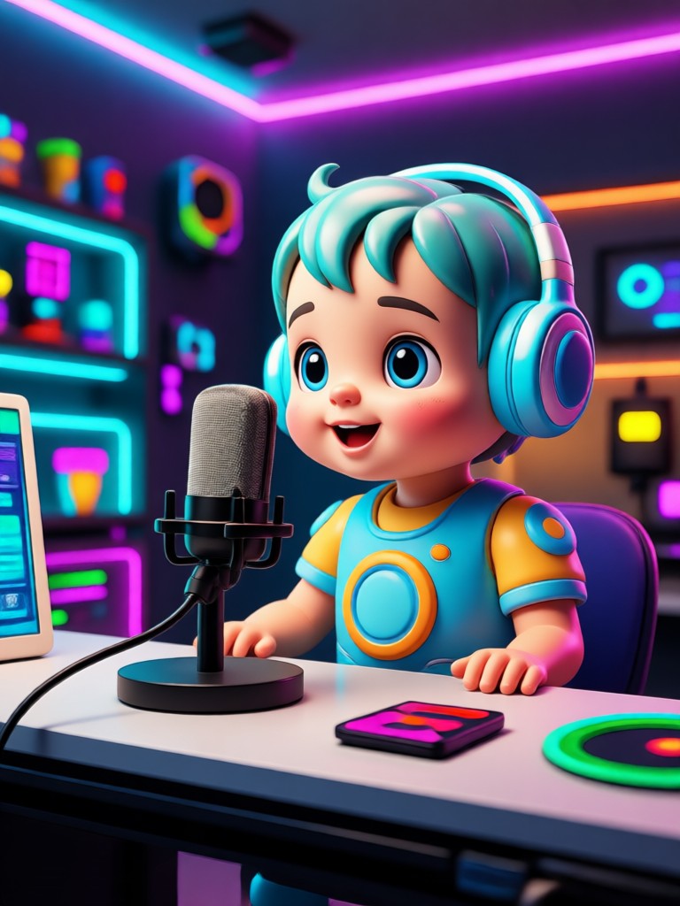 Baby podcast with sound effects
