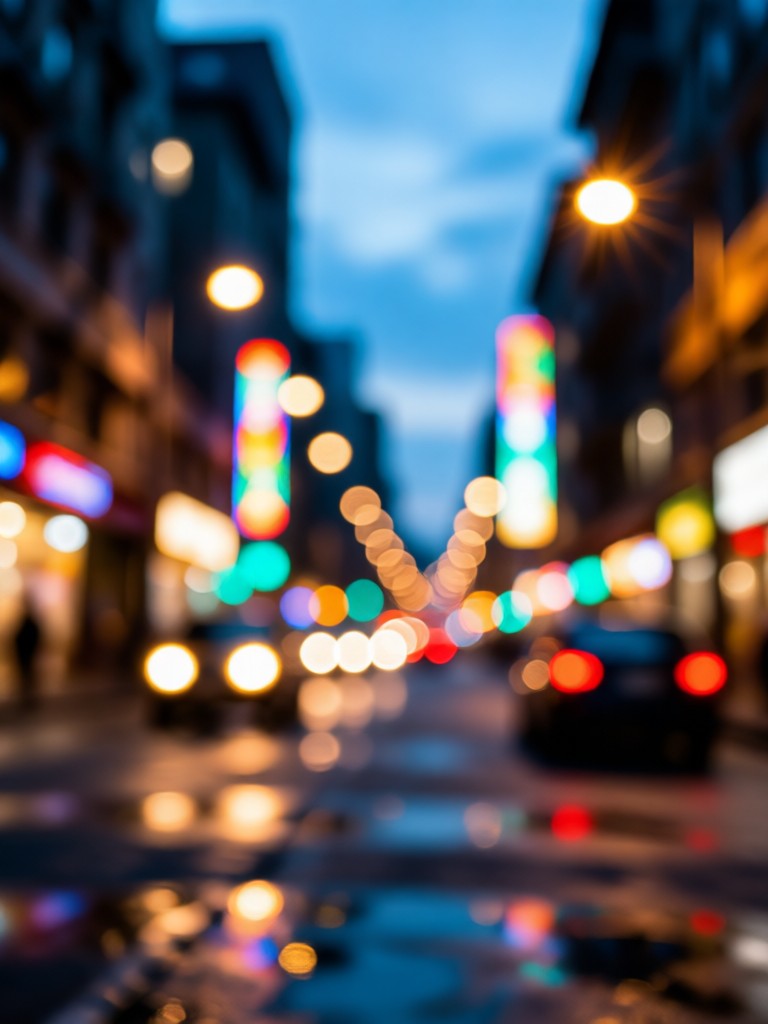Nahaufnahme-Porträt mit intensivem Bokeh-Effekt