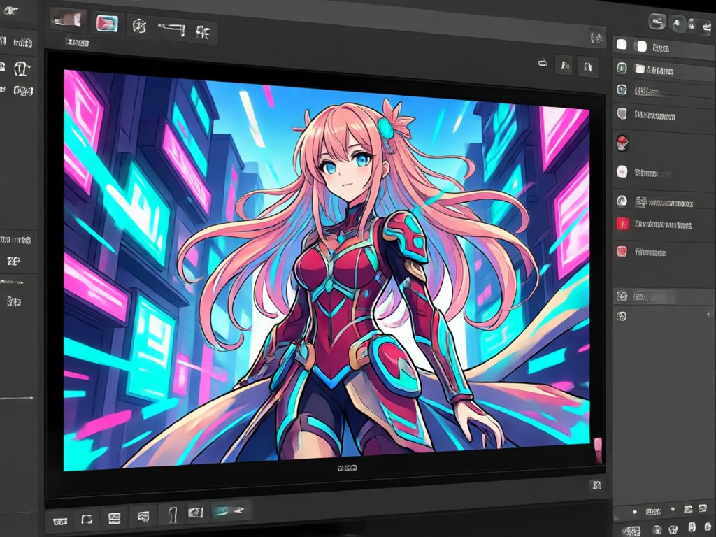 Interface do usuário mostrando o processo simples de upload e geração para fotos anime