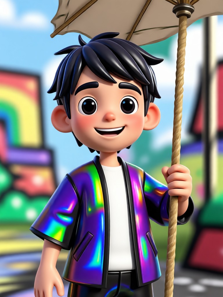 3D buddy with intricate texture details