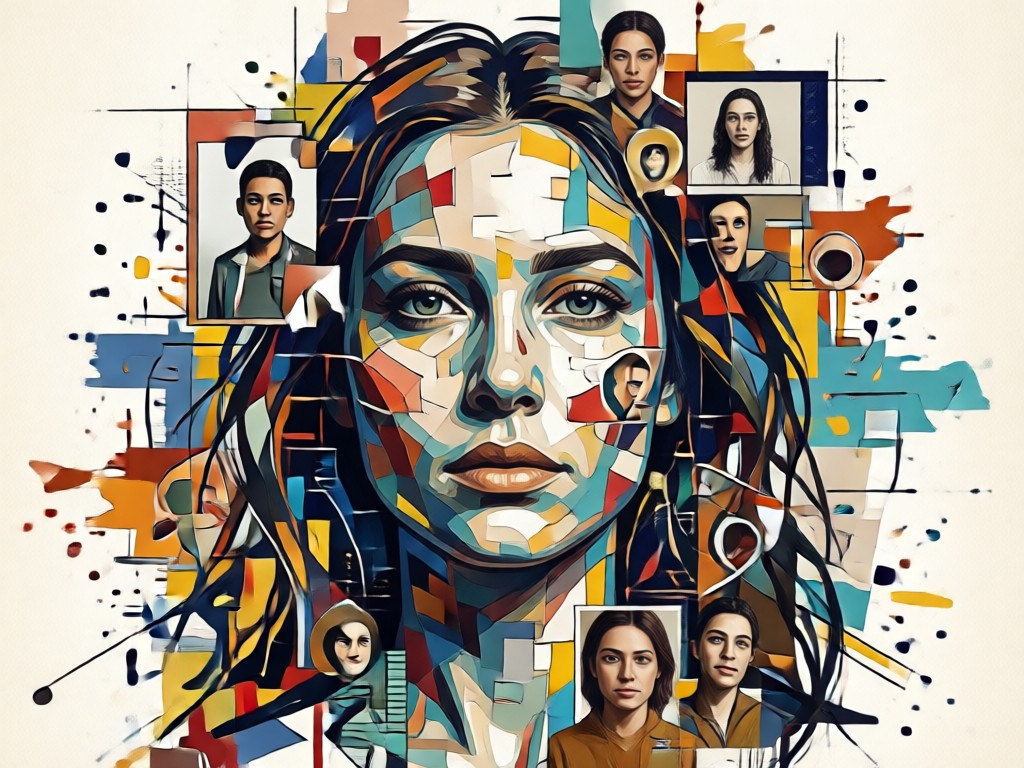 Portrait collage used for social media branding