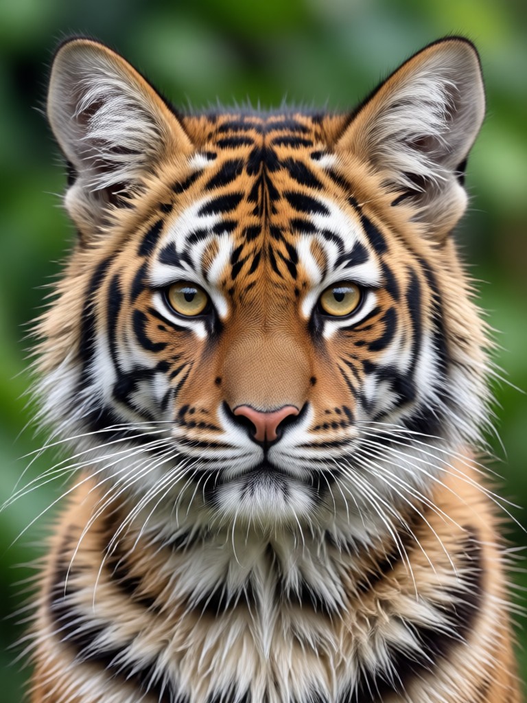 Resultado de intercambio de rostro animal con IA que muestra una foto humana transformada con cara de gato