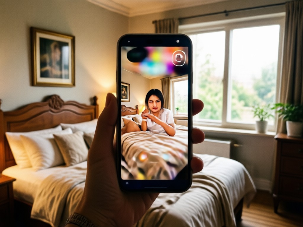 Gere filtro de beijo no quarto com um toque