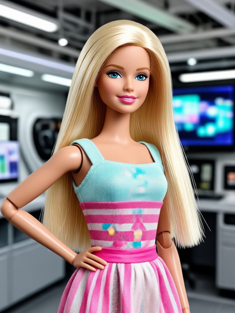 Sporty Barbie doll with athletic wear and ponytail