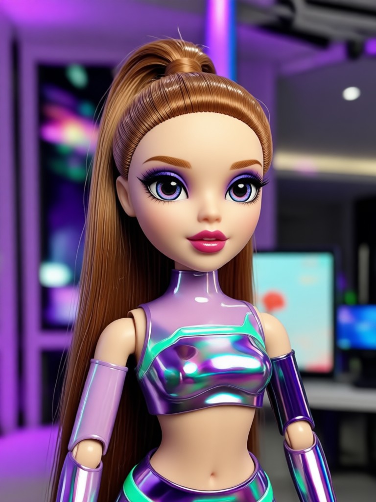 Muñeca Bratz inspirada en rockstar con guitarra