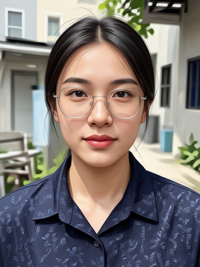 Female portrait using the Vintage Portrait Generator