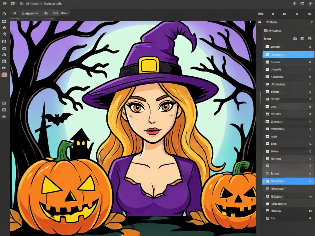 Gegenüberstellung eines normalen Fotos und eines Halloween-Avatars