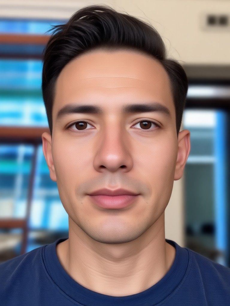 Historical figure modern face combine
