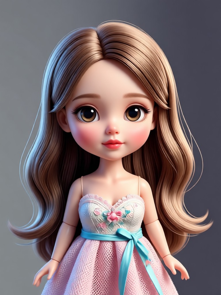 Anime school uniform doll