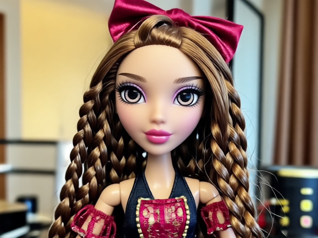 Proceso simple de creación de muñeca Bratz con un clic