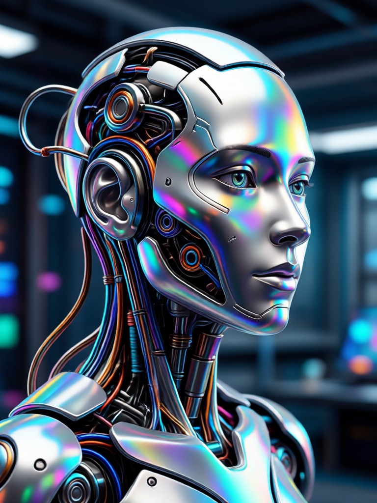 Professional makeup look added via AI