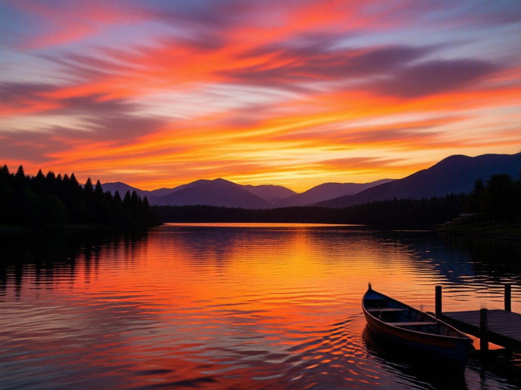 AI analyzing photo lighting for sunset integration