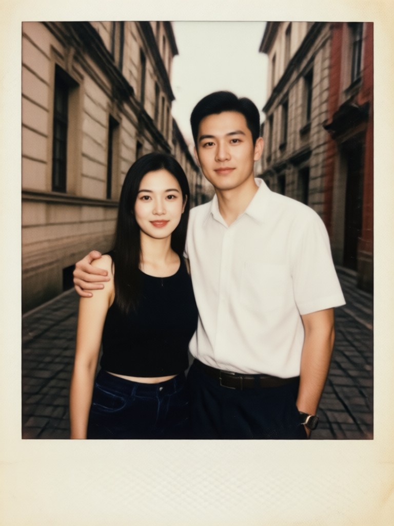 Cozy home vintage Polaroid AI creation