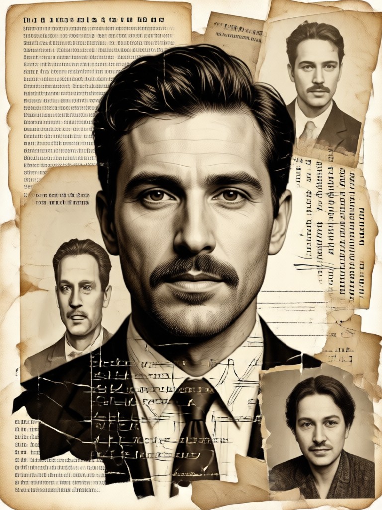 Classic Hollywood starlet inspired photo collage