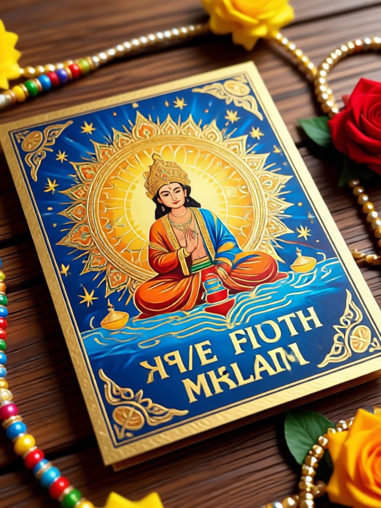 Rakhi card template with space for a personal message