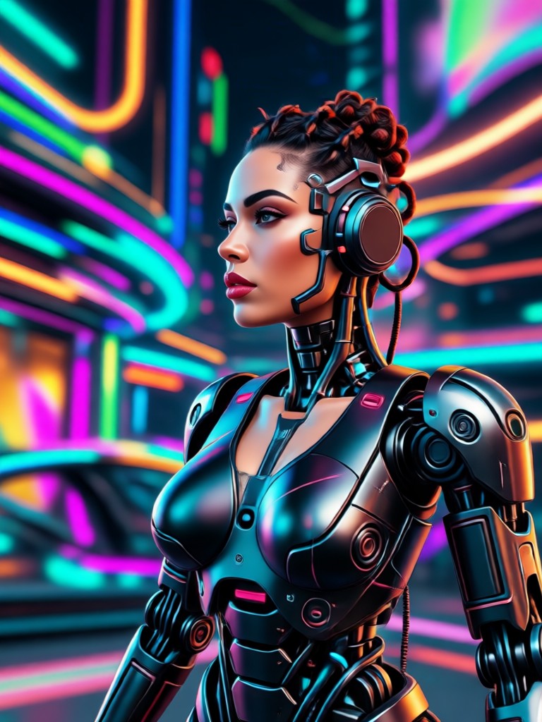 AI Latina portrait example