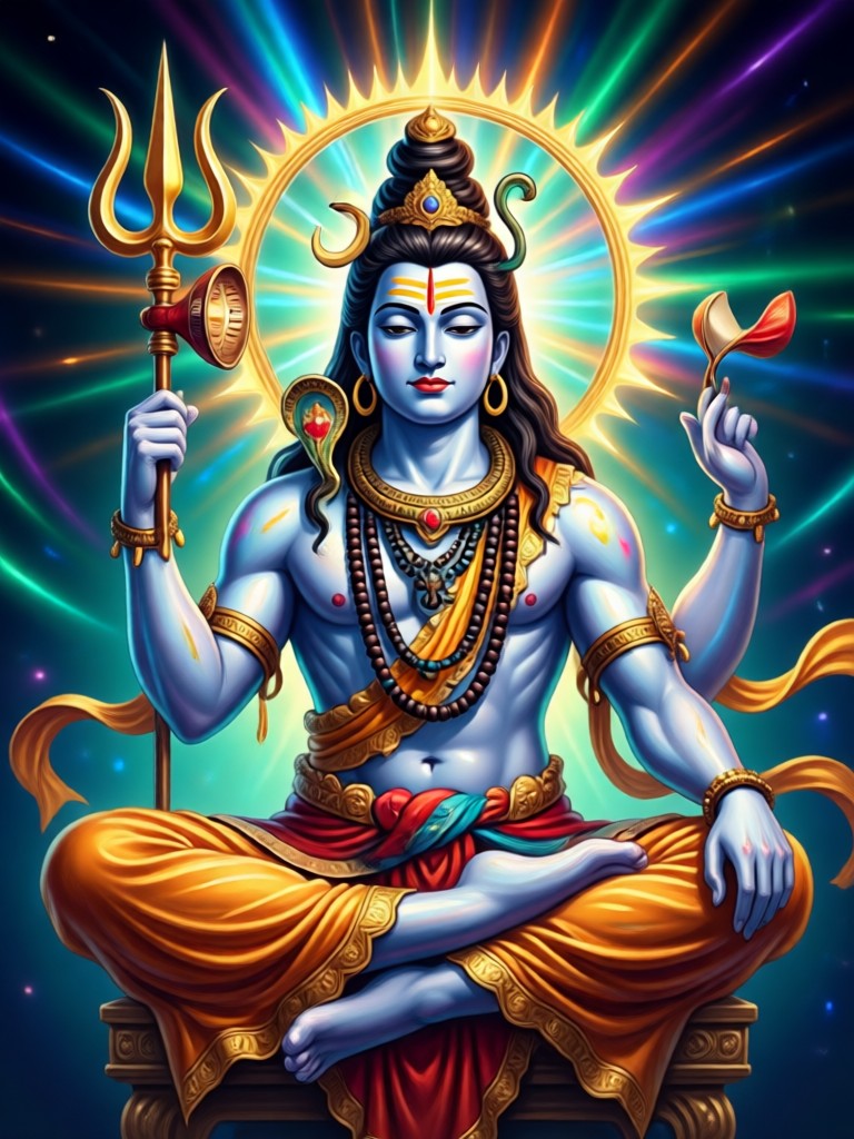 AI generated Shiva as Nataraja cosmic dancer