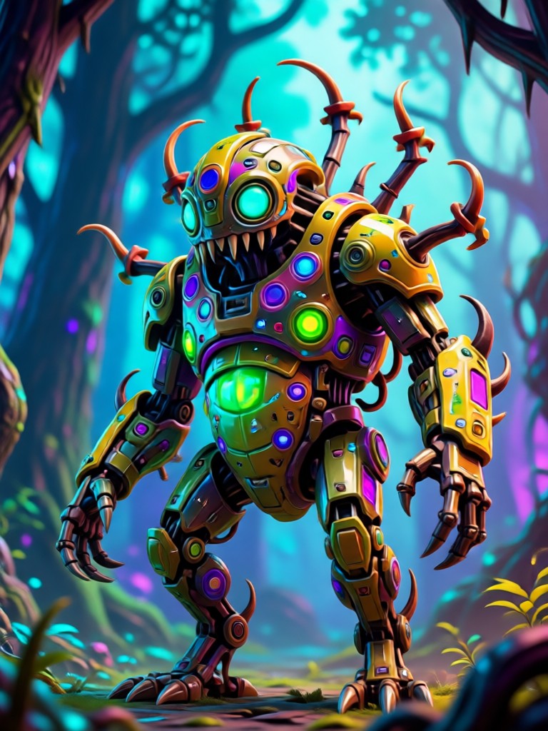 Fantasy Forest Guardian Beast AI Art