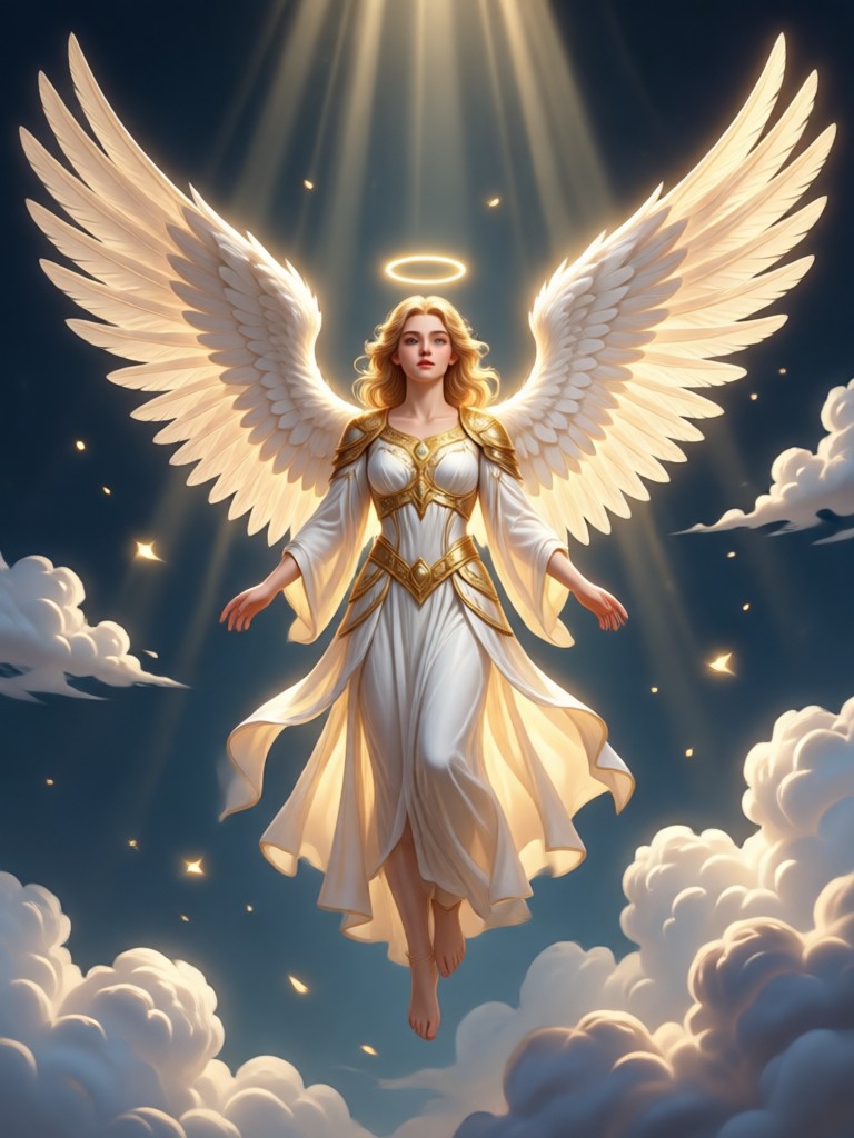 Cherub in a classical art style