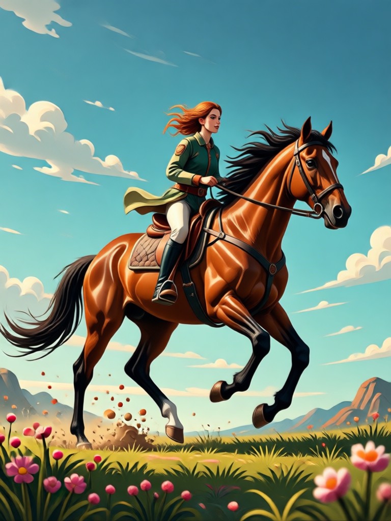 Professional show jumping AI video