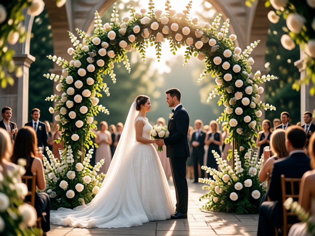 AI生成 結婚式 会場 背景