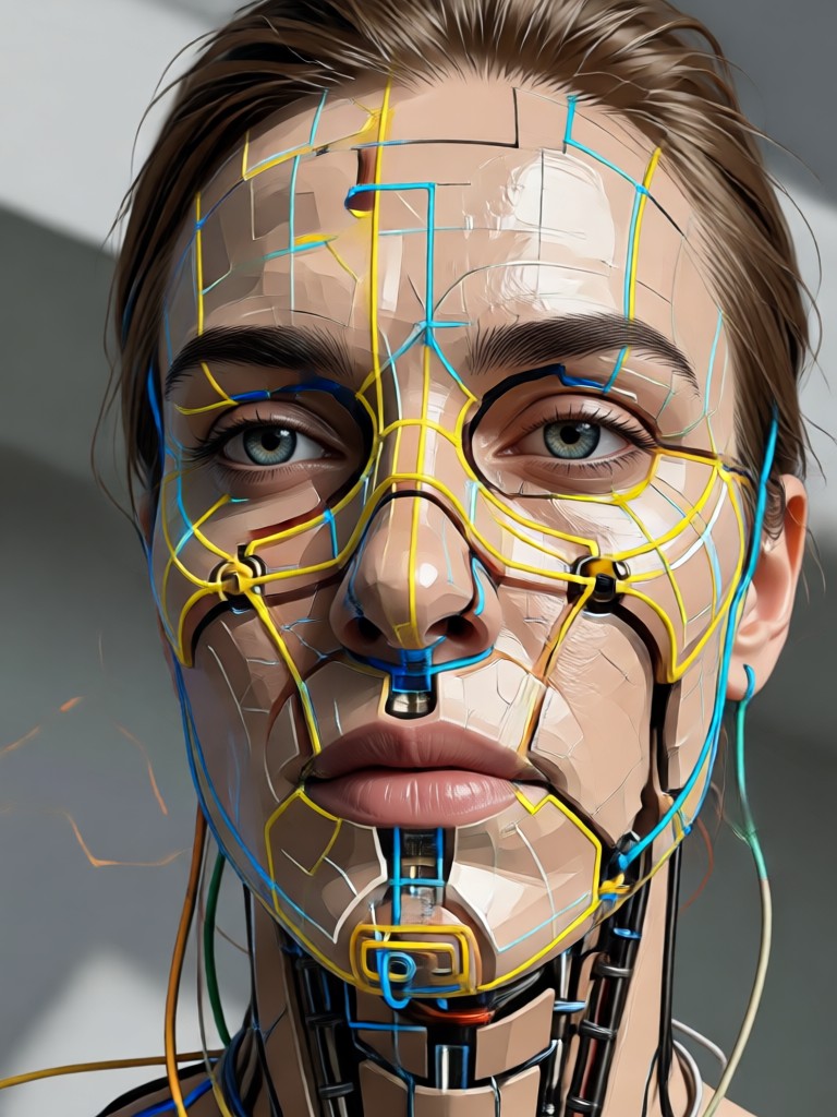 AI portrait in anime style