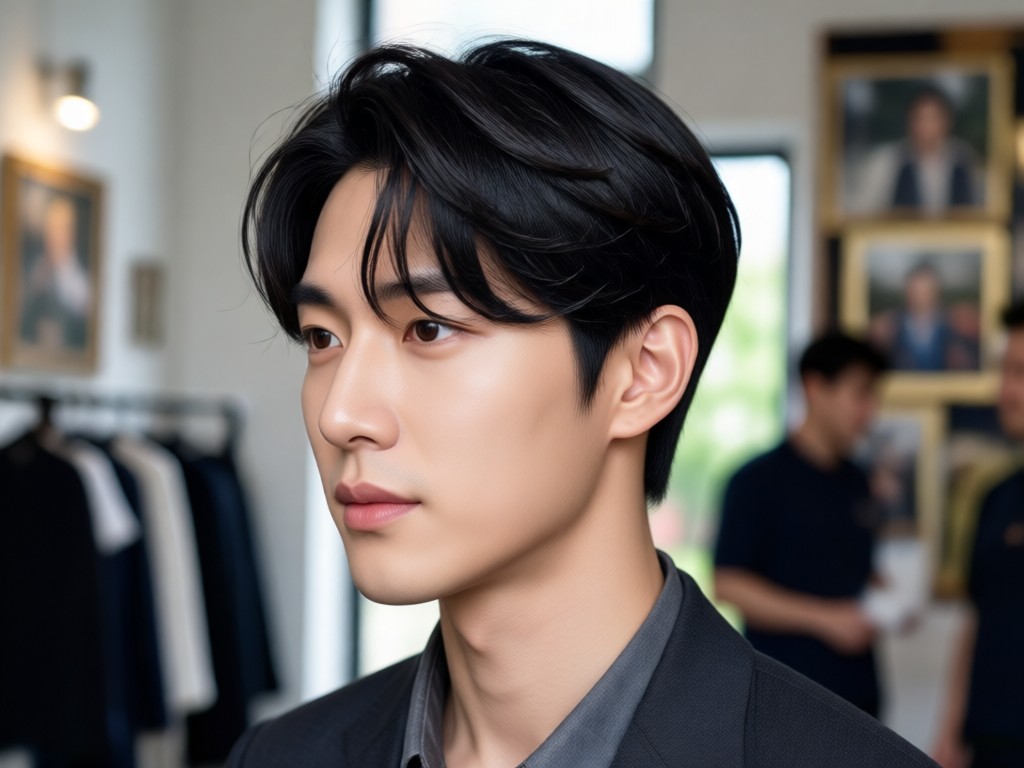 Fitur coba virtual gaya rambut Korea