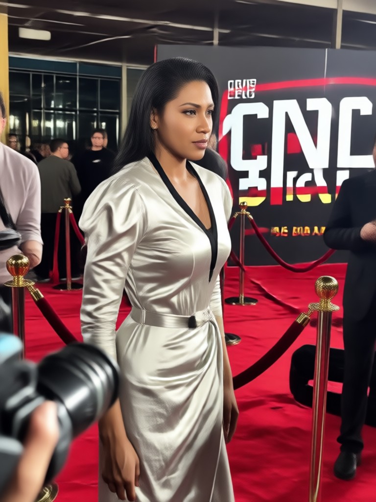 Tuxedo red carpet AI generation