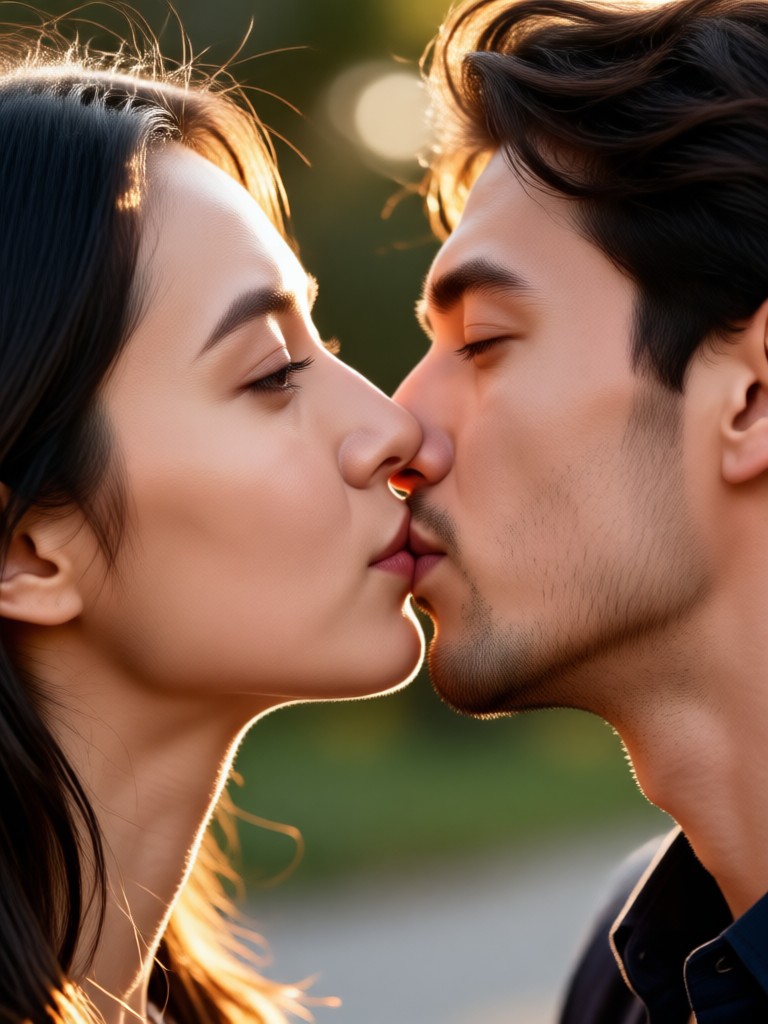Besos animados inspirados en Ghibli románticos