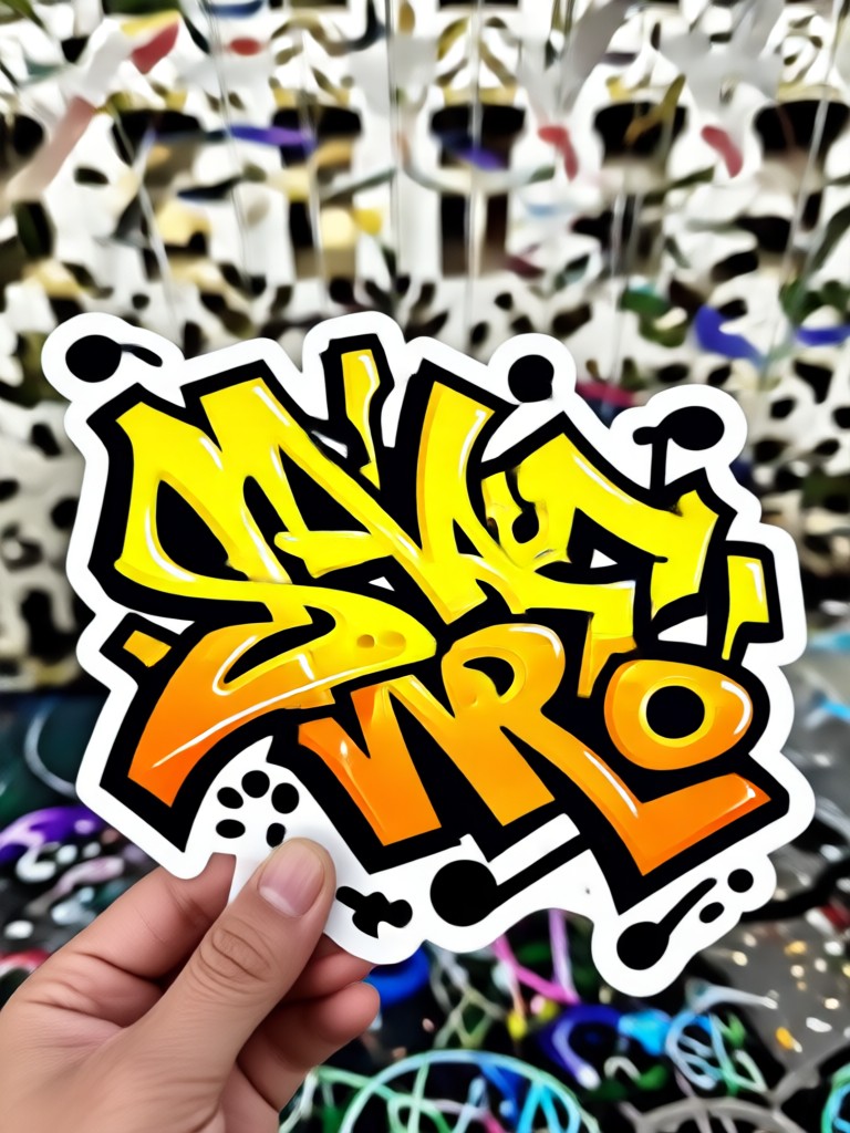 Cartoon Character Graffiti Tag