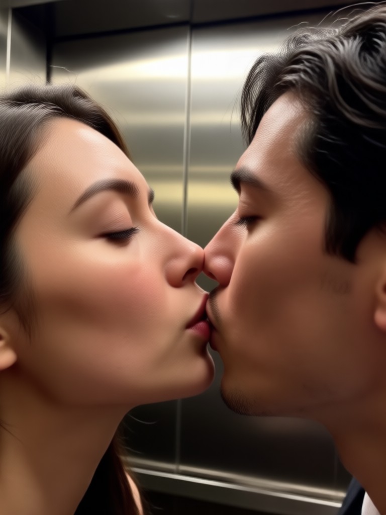Modern couple cinematic hotel kiss video