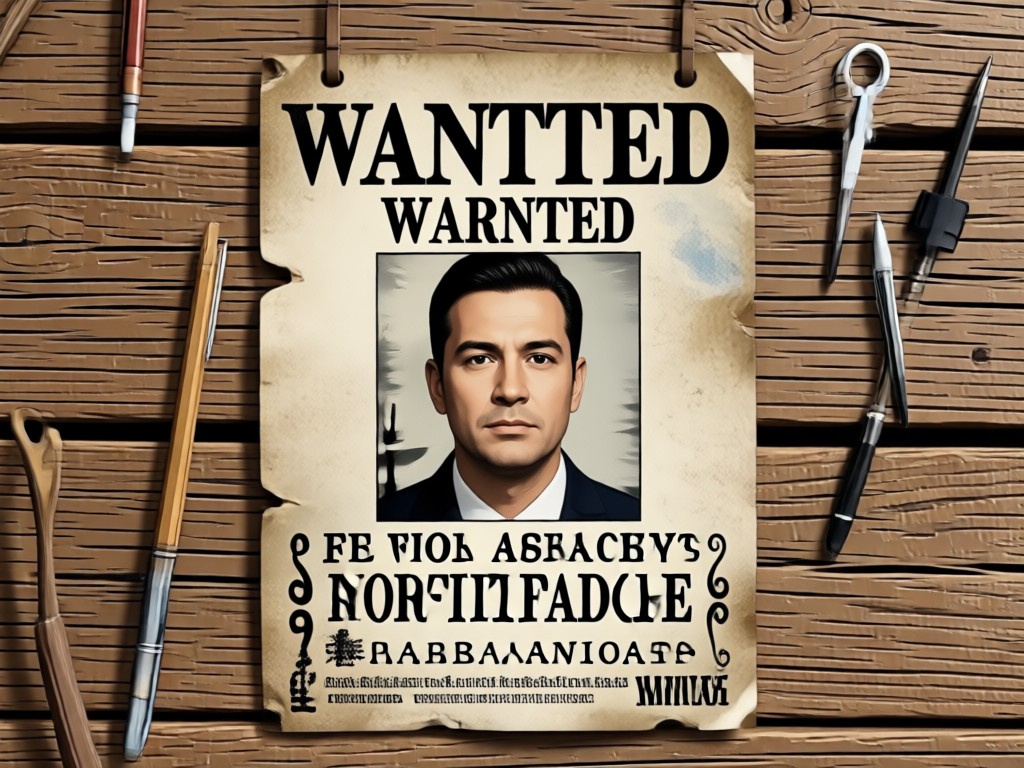 Authentic FBI poster styling applied by AI