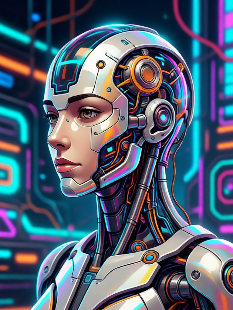 Steampunk AI Character Design
