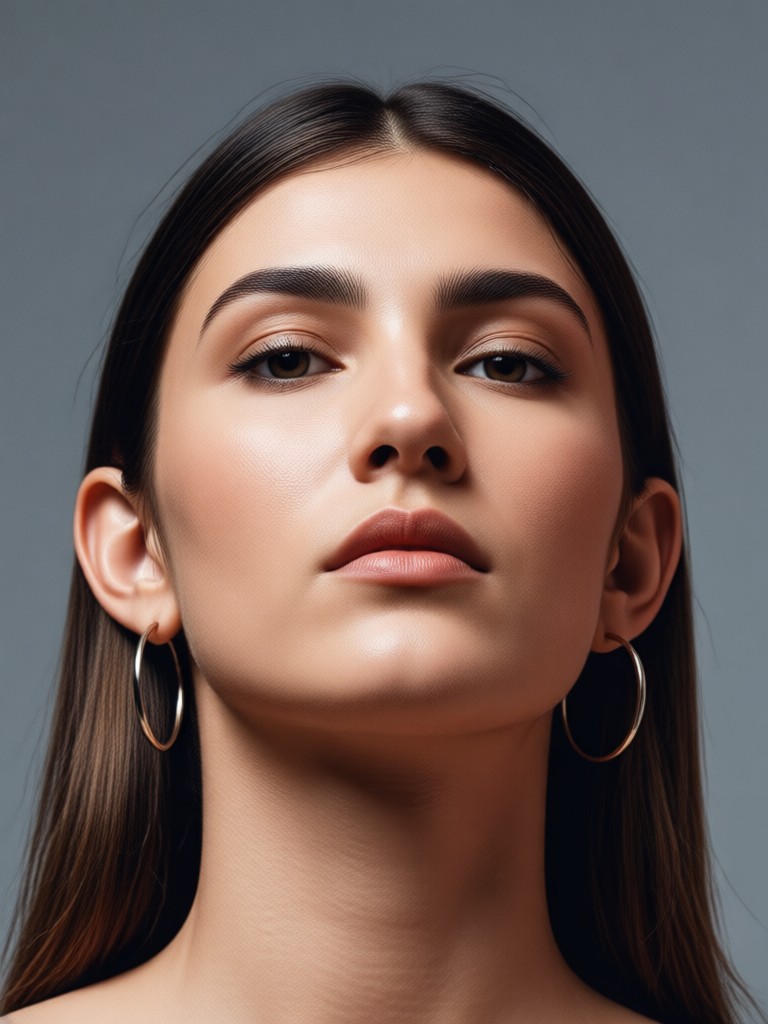 Neon nightclub portrait style