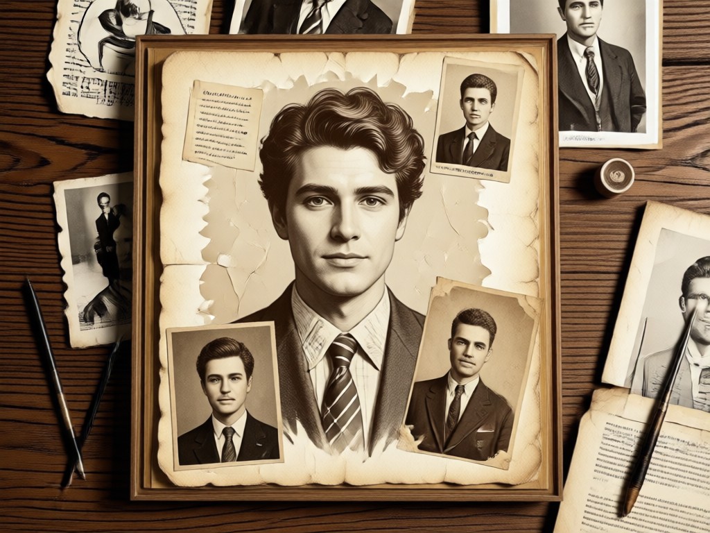 Before and after showing photo aging with vintage effects