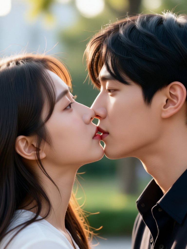 Cafe scene kiss video