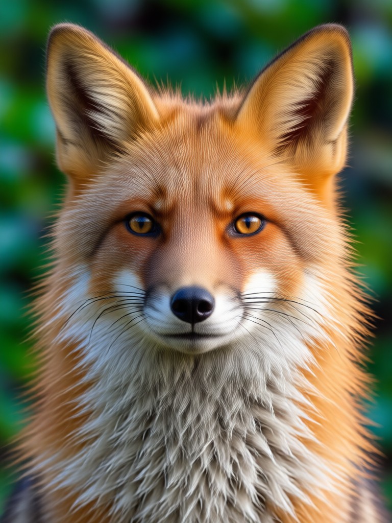 Intercambio de rostro de lobo creando una apariencia feroz y realista