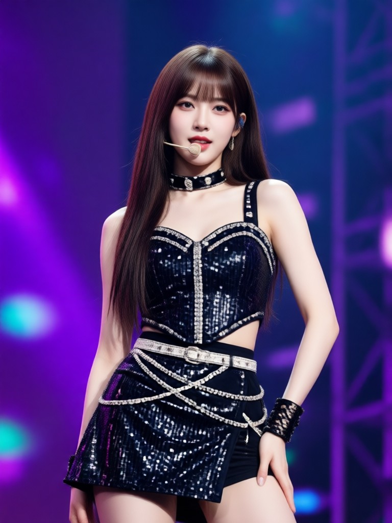 AI Kpop performance pose
