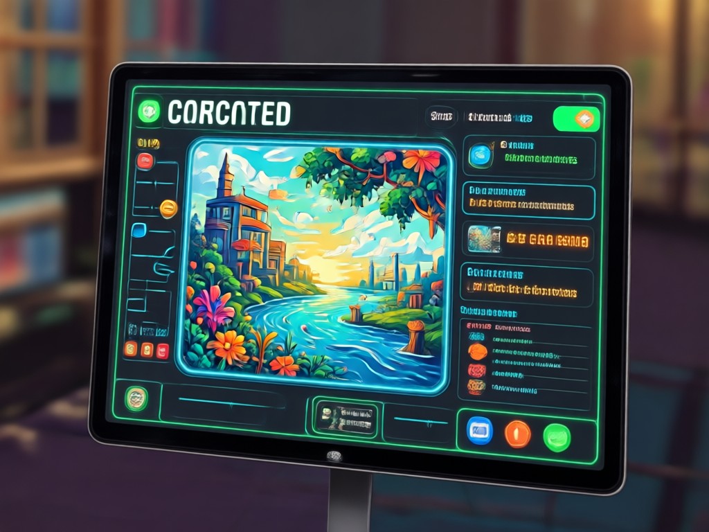 AI postcard style templates library