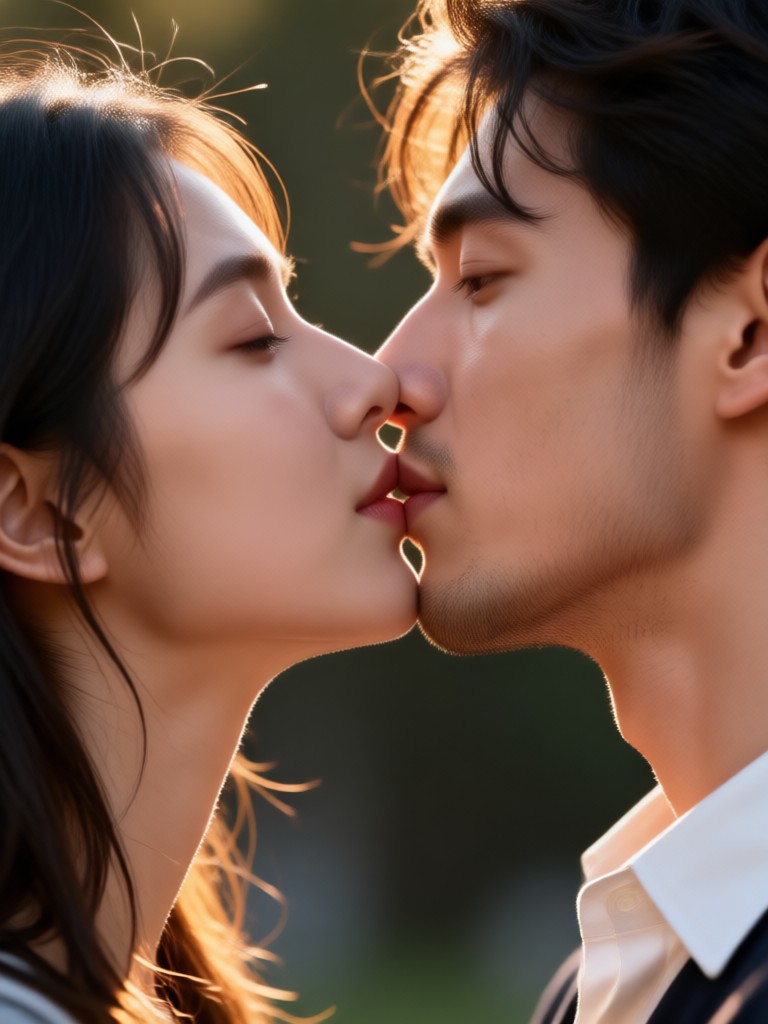 AI 포옹 및 키스 결합 영상