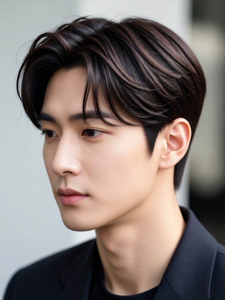 Mobile app showcasing AI Korean hairstyle try on