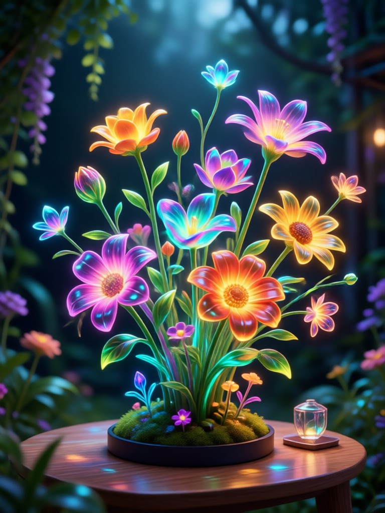 Arte de Jardim Secreto Romântico com IA