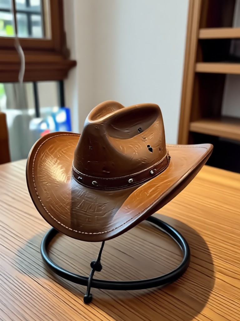 Modern White Cowboy Hat with Band