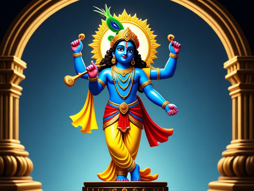 Download and share AI Krishna photo