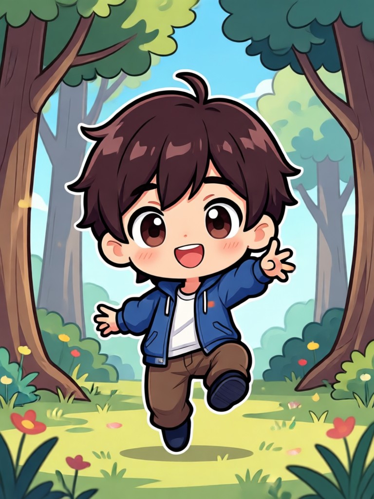 Chibi graduation celebration animation